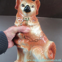 Load image into Gallery viewer, Scottish Pottery Victorian Bo'ness Pottery Spaniels or Chimney Dogs 1900
