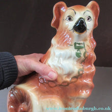 Load image into Gallery viewer, Scottish Pottery Victorian Bo'ness Pottery Spaniels or Chimney Dogs 1900
