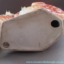 Load image into Gallery viewer, Scottish Pottery Victorian Bo'ness Pottery Spaniels or Chimney Dogs 1900 Antique
