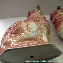 Load image into Gallery viewer, Large Bo'ness Pottery Victorian Staffordshire Ceramic Spaniels
