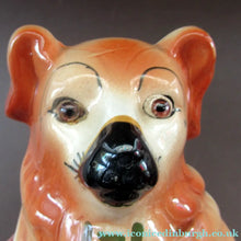Load image into Gallery viewer, Scottish Pottery Victorian Bo'ness Pottery Spaniels or Chimney Dogs 1900
