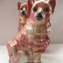 Load image into Gallery viewer, Large Bo'ness Pottery Victorian Staffordshire Ceramic Spaniels
