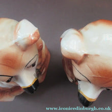 Load image into Gallery viewer, Scottish Pottery Victorian Bo'ness Pottery Spaniels or Chimney Dogs 1900 Antique
