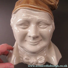 Load image into Gallery viewer, Large Stoneware Whisky Flask in the Form of SOUTER JOHNNIE from the Burn's Poem "Tam O'Shanter"
