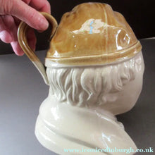 Load image into Gallery viewer, Large Stoneware Whisky Flask in the Form of SOUTER JOHNNIE from the Burn's Poem "Tam O'Shanter"
