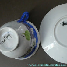 Load image into Gallery viewer, SCOTTISH POTTERY. Vintage 1920s Hand Painted MAK MERRY CUP AND SAUCER - Scottish Pottery
