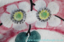 Load image into Gallery viewer, Antique Scottish Pottery Bough. Cup and Saucers &amp; Side Plate. Pink Prunus
