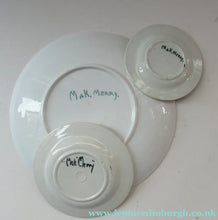 Load image into Gallery viewer, SCOTTISH POTTERY. Vintage 1920s Hand Painted MAK MERRY Pottery. Set of Three Plates
