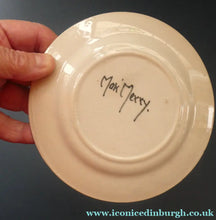 Load image into Gallery viewer, Vintage 1920s Hand Painted MAK MERRY Pottery Small Side Plate. 5 1/2 inches
