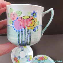 Load image into Gallery viewer, 1920s Scottish Pottery Trio Cup Saucer Side Plate Mak Merry Floral Pattern Daisy
