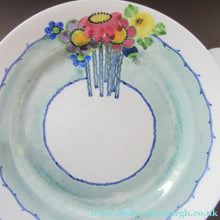 Load image into Gallery viewer, 1920s Scottish Pottery Trio Cup Saucer Side Plate Mak Merry Floral Pattern Daisy
