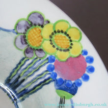 Load image into Gallery viewer, 1920s Scottish Pottery Trio Cup Saucer Side Plate Mak Merry Floral Pattern Daisy
