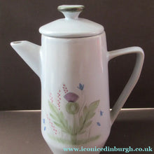 Load image into Gallery viewer, Buchan Pottery Stoneware Coffee Pot Thistles Pattern 1950s 1960s
