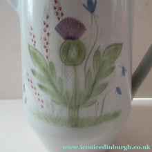 Load image into Gallery viewer, Buchan Pottery Stoneware Coffee Pot Thistles Pattern 1950s 1960s
