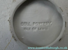 Load image into Gallery viewer, SCOTTISH POTTERY Vintage 1970s Figurine: Isle of Lewis Lady Gathering Wool by Coll Pottery
