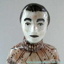 Load image into Gallery viewer, Vintage SCOTTISH STUDIO POTTERY Figurine: Isle of Lewis Shepherd by Coll Pottery
