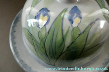 Load image into Gallery viewer, Vintage SCOTTISH Highland Stoneware CHEESE DOME Rarer Iris Pattern
