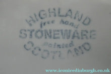 Load image into Gallery viewer, Vintage SCOTTISH Highland Stoneware CHEESE DOME Rarer Iris Pattern
