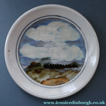 Load image into Gallery viewer, SCOTTISH POTTERY. Hand-Painted Highland Landscape HIGHLAND Stoneware Plate

