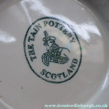 Load image into Gallery viewer, HUGE Scottish TAIN POTTERY Glenaldie Harvest Stoneware Bowl. With Hand Painted Plaid and Thistles Decoration. 10 1/4 inches diameter
