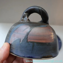 Load image into Gallery viewer, SCOTTISH POTTERY. Vintage Studio Pottery Butter / Cheese Dome by Margaret Kinnear at Oathlaw Pottery
