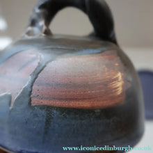 Load image into Gallery viewer, SCOTTISH POTTERY. Vintage Studio Pottery Butter / Cheese Dome by Margaret Kinnear at Oathlaw Pottery
