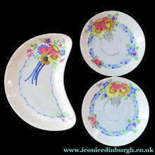 Load image into Gallery viewer, 1920s Mak Merry Floral Plates Scottish Pottery Antique
