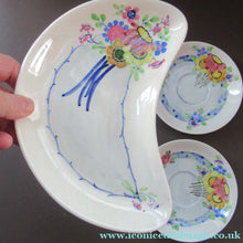 Load image into Gallery viewer, 1920s Mak Merry Floral Plates Scottish Pottery Antique
