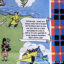 Load image into Gallery viewer, 1999 Opening of Ikea In Scotland Souvenir Tea Towel or Bar Cloth
