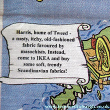 Load image into Gallery viewer, 1999 Opening of Ikea In Scotland Souvenir Tea Towel or Bar Cloth

