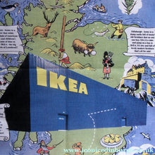 Load image into Gallery viewer, 1999 Opening of Ikea In Scotland Souvenir Tea Towel or Bar Cloth
