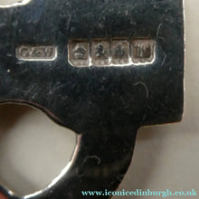 Load image into Gallery viewer, Large ANTIQUE Scottish Silver Pendant with Iona Cross Motif. Glasgow Hallmark Gilmore &amp; Watson 1919
