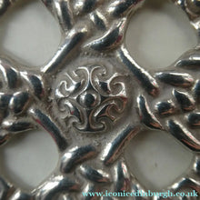 Load image into Gallery viewer, Large ANTIQUE Scottish Silver Pendant with Iona Cross Motif. Glasgow Hallmark Gilmore &amp; Watson 1919
