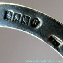 Load image into Gallery viewer, 1960s Glasgow Hallmark Silver Penannular Brooch with Citrines
