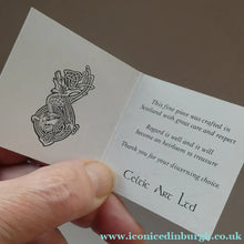 Load image into Gallery viewer, LARGE Vintage Sterling Silver CELTIC REVIVAL Style Plaid Brooch. Made in East Kilbride
