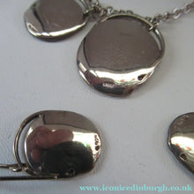 Load image into Gallery viewer, Silver and Blue Enamel Necklace and Ring Set. Presentation Box
