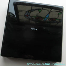Load image into Gallery viewer, Silver and Blue Enamel Necklace and Ring Set. Presentation Box
