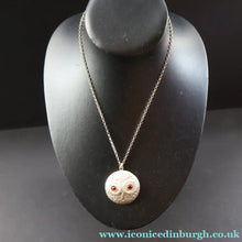 Load image into Gallery viewer, Scottish Silver Owl Pendant by James Brent Ward. Edinburgh Hallmark 2014 - Vintage Scottish Silver Jewellery
