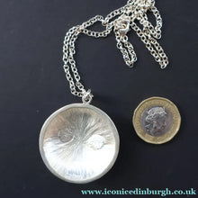 Load image into Gallery viewer, Scottish Silver Owl Pendant by James Brent Ward. Edinburgh Hallmark 2014 - Vintage Scottish Silver Jewellery
