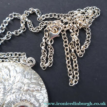 Load image into Gallery viewer, Scottish Silver Owl Pendant by James Brent Ward. Edinburgh Hallmark 2014 - Vintage Scottish Silver Jewellery
