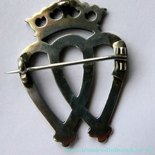 Load image into Gallery viewer, SCOTTISH SILVER. Antique VICTORIAN Silver and Blue Enamel LUCKENBOOTH Brooch
