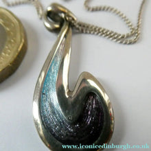 Load image into Gallery viewer, SCOTTISH SILVER. Pre-Loved Silver and Enamel ORTAK Vintage Pendant. BOXED

