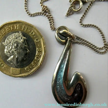 Load image into Gallery viewer, SCOTTISH SILVER. Pre-Loved Silver and Enamel ORTAK Vintage Pendant. BOXED
