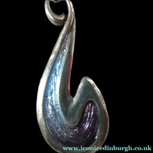 Load image into Gallery viewer, SCOTTISH SILVER. Pre-Loved Silver and Enamel ORTAK Vintage Pendant. BOXED
