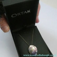 Load image into Gallery viewer, SCOTTISH SILVER. Pre-Loved Silver and Enamel MIRAGE ORTAK Pendant. BOXED
