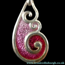 Load image into Gallery viewer, SCOTTISH SILVER. Pre-Loved Silver and Enamel Tranquility ORTAK Pendant. BOXED
