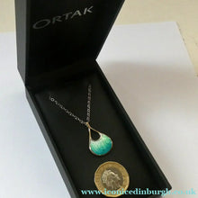 Load image into Gallery viewer, Malcolm Gray Ortak. Elementally. Waterfall Ortak Pendant. Scottish Silver BOXED
