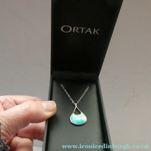 Load image into Gallery viewer, Malcolm Gray Ortak. Elementally. Waterfall Ortak Pendant. Scottish Silver BOXED
