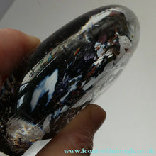 Load image into Gallery viewer, Scottish Art Glass Discus Paperweight by Jane Charles. Signed
