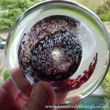 Load image into Gallery viewer, Scottish Art Glass Discus Paperweight by Jane Charles. Signed
